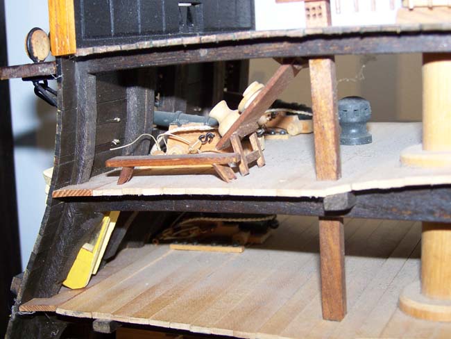 A 20th century Cut-a-way section model of the H M S Victory. — image 4